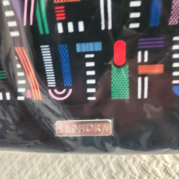 SEPHORA Graphic Black MAKEUP TRAVEL Jewelry CASE Bag NWT - Picture 7 of 7